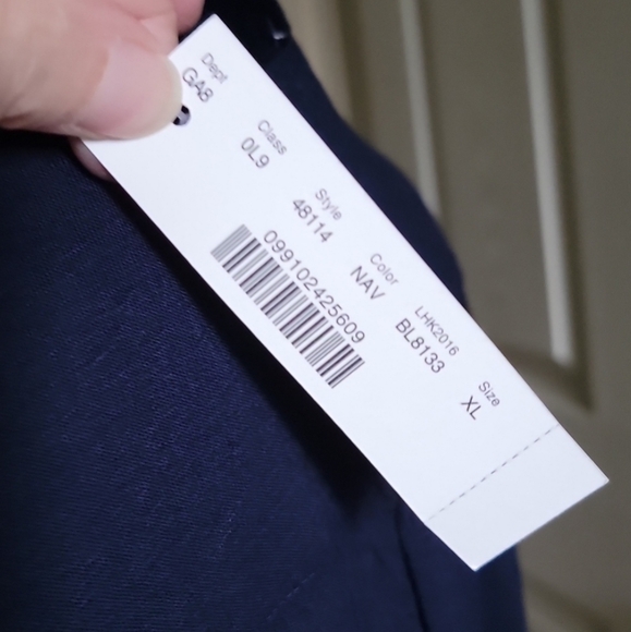 5/$25 NWT J Crew Navy Blue top XL - Picture 4 of 6